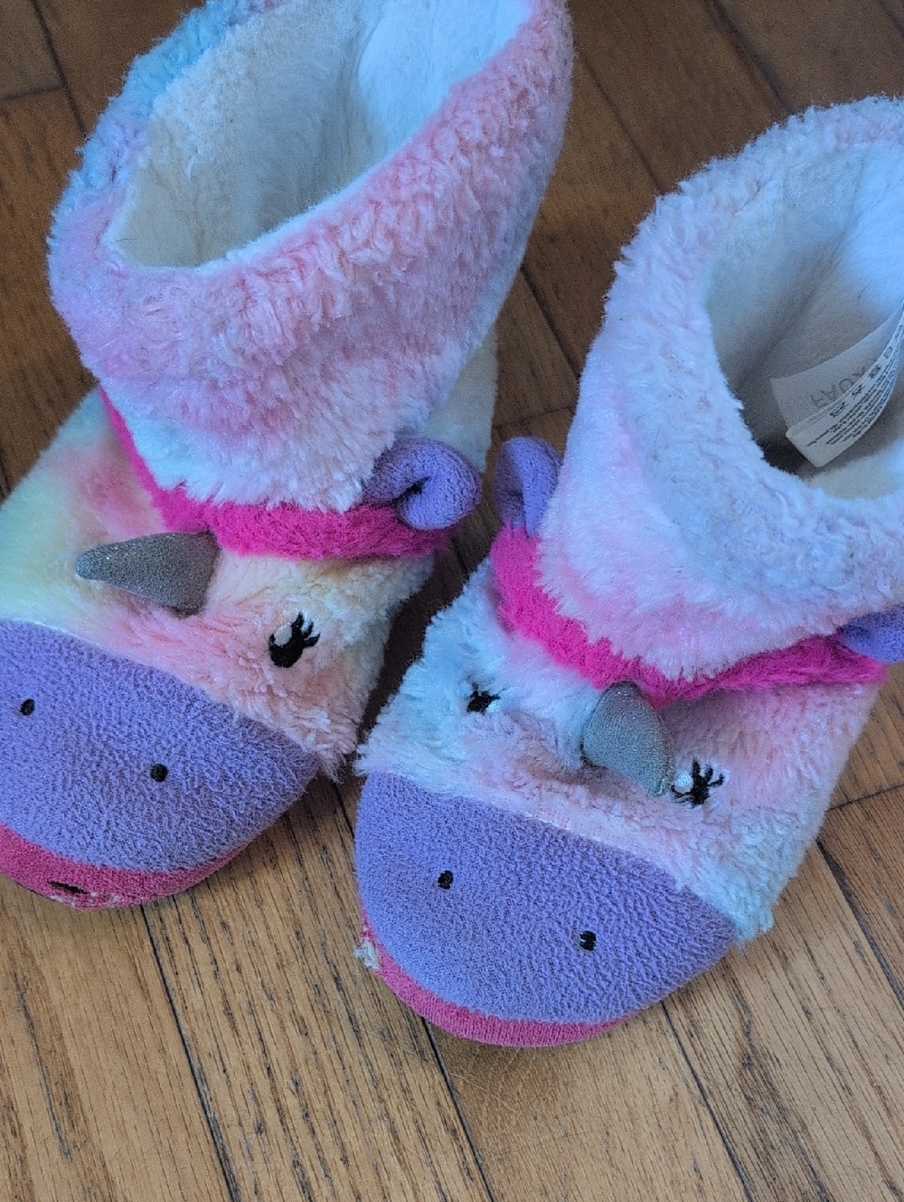 Will Add For Free To Any Bundle-children's Unicorn Plush Slippers